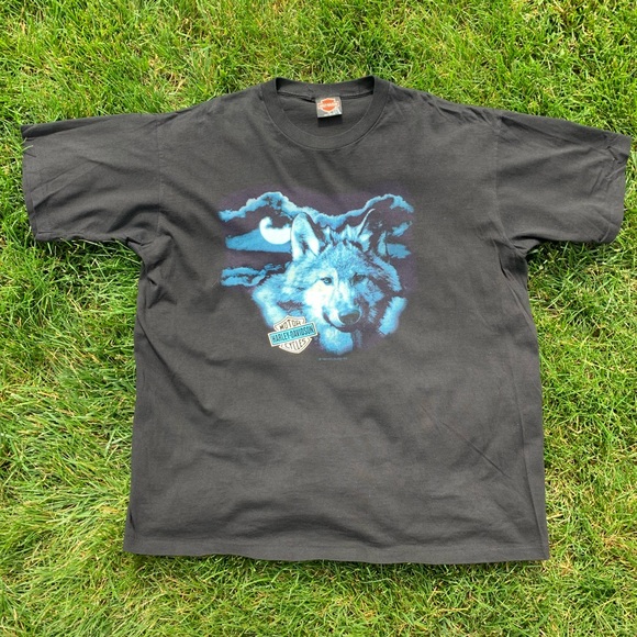 Harley-Davidson Other - 1993 Harley Davidson Wolf Graphic T-Shirt